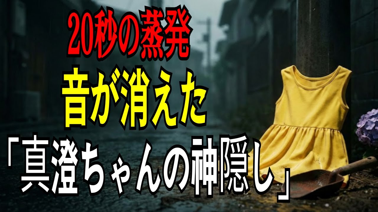 【未解決事件】わずか20秒で消えた少女…埼玉草加市・松本真澄ちゃん失踪事件の「音なき深淵」