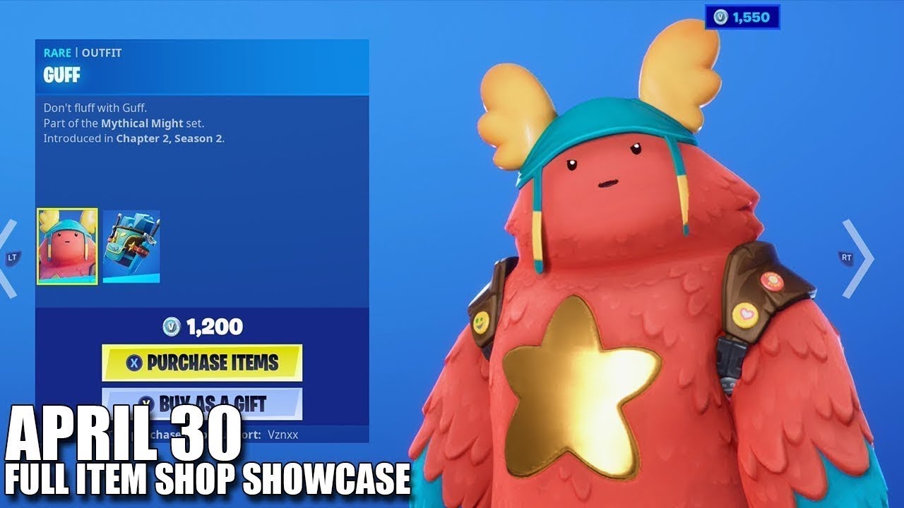 Fortnite Item Shop *NEW* GUFF SET April,30,2020
