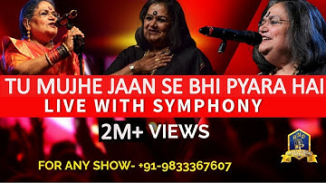 Heart Touching Love Song 💔 | Tu Mujhe Jaan Se Bhi Pyara Hai Live By Usha Uthup