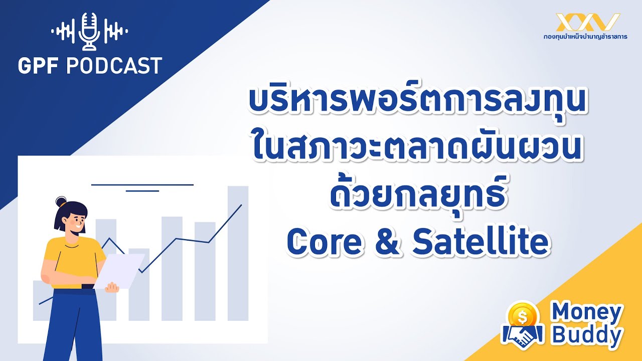GPF PODCAST | Money Buddy EP6 : “บริหารพอร์ตการลงทุนในสภาวะตลาดผันผวนด้วยกลยุทธ์ Core & Satellite”