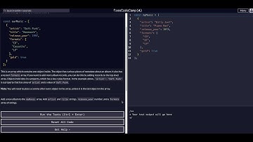 Manipulating Complex Objects - Free Code Camp Help - Basic Javascript Algorithms & Data Structures