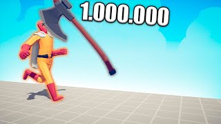 1.000.000 DAMAGE AXE vs UNITS - TABS | Totally Accurate Battle Simulator 2024