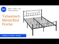 Yaheetech metal bed frame installation guide full bedframe