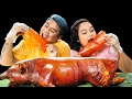 MUKBANG 1 EKOR BABI GULING BALI - Whole Roast Pig Mukbang