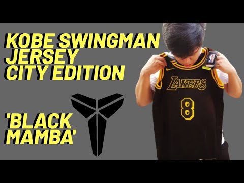 KOBE BRYANT BLACK MAMBA SWINGMAN LAKERS JERSEY (Detailed Review From  Mambaweek - Unboxing) 