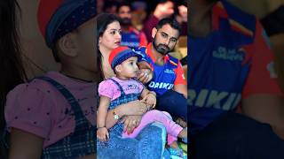 Indian Cricketar Mohammad Shami And Wife Hasin Jahan & Kids
