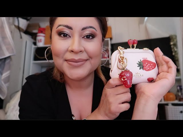 COACH KISSLOCK CARD CASE WITH CHAIN REVIEW !!!!!! OMG CUTE