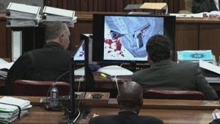 Pistorius trial: photos from the crime scene shown in court | Channel 4 News