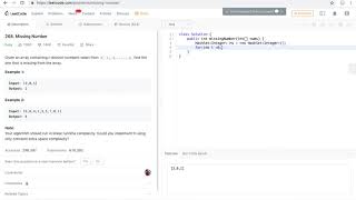 268 Missing Number Java