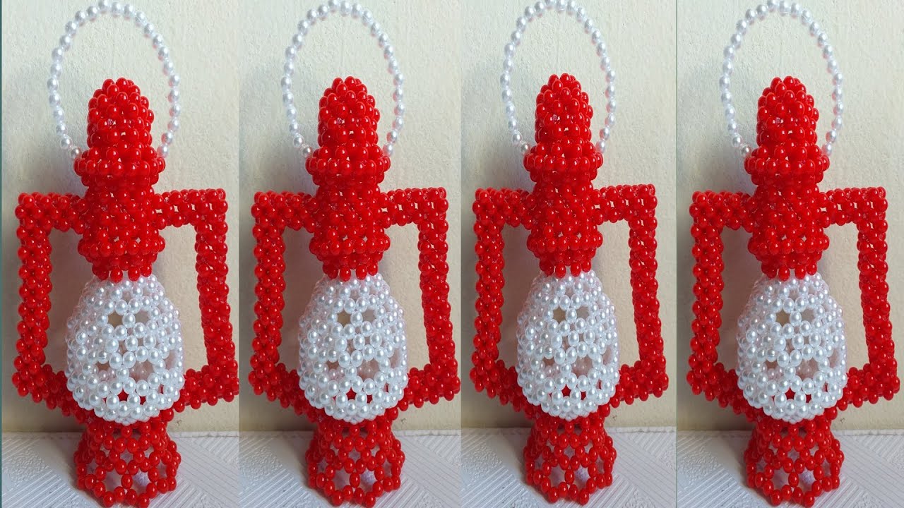 How to make beaded hariken tutorial(Part-1)beaded showpiece/পুতির হারিকেন টিউটোরিয়াল/পুতি কাজ/শোপিস