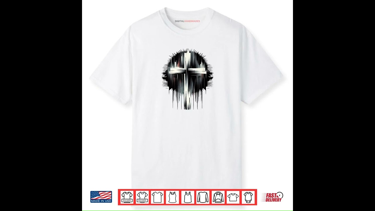 Stunning Street Art Graphic Christian Cross of Jesus Christ Shirt