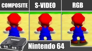 NIntendo 64: Composite vs S-Video vs RGB + Deblur Comparison featuring Retrotink5x PRO