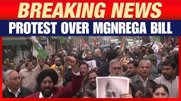 Congress Protests Centre’s Move to Rename MGNREGA as VB-G RAM G Bill