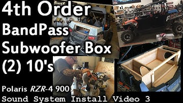 Custom 4th Order Bandpass Subwoofer Box - 2 10