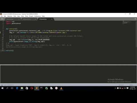 How to extract text from image using Pytesseract in python.