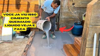 FAÇA VOCE MESMO CIMENTO QUEIMADO LIQUIDO AUTONIVELANTE PARA PISO RENOVE SEU PISO SEM QUEBRA NADA