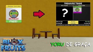 24 HORAS TROCANDO YORU (DARK BLADE) POR FRUTAS MÍTICAS NO BLOX FRUITS  (ROBLOX) 