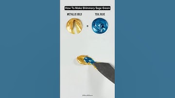 Two Paints One Brand New Color #colormixing #paintmixing #asmr