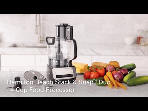 Hamilton Beach Stack & Snap Duo 14 Cup Food Processor, 70585C