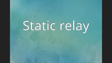 Static relay