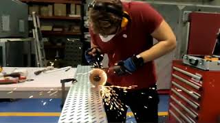 Just Me Cutting Metal In Slow Motion With Music