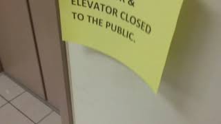 EPIC FAIL Schneider Hydraulic MT elevator at Sears in the mall at Tuttle crossing in Dublin OH
