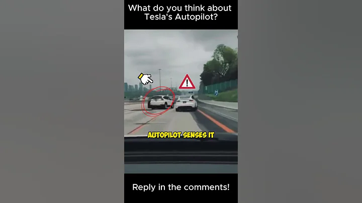 Tesla Autopilot Prevents an Accident 🚑 #shorts