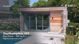 🏡 A Hamptons Pool House Retreat That Packs Luxury Into Just 225 Sq Ft