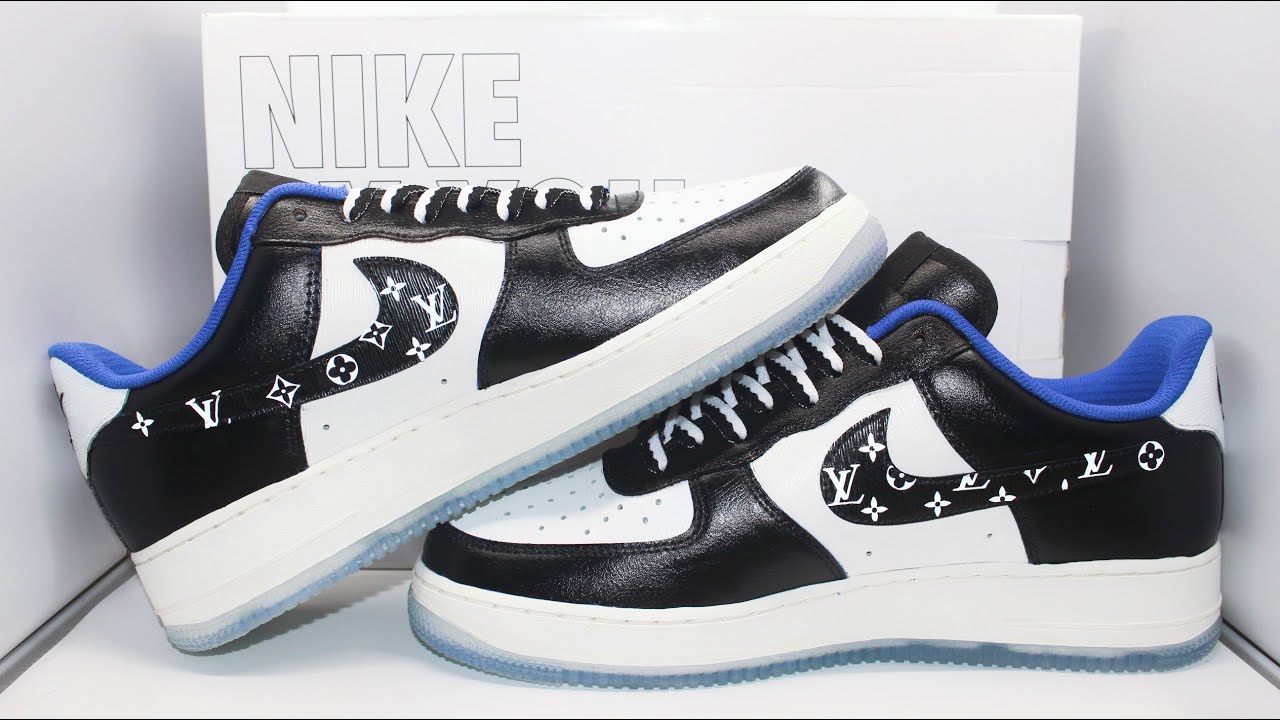 LV Reflective on Nike By You Air Force 1: Contrife Lab (Singapore Custom Sneaker Lab) - YouTube