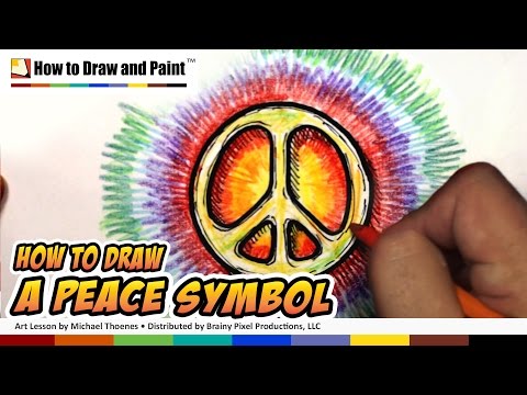 How to Draw a Peace Symbol - Art for Kids | MAT