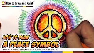 peace draw symbol mat
