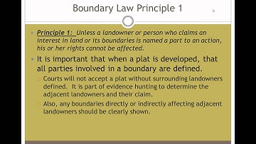 Principles of Boundary Law