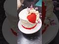 anniversary heart #cake #design #shotrs #cakedecorating #cakeseries #beautiful #viralshorts #trend