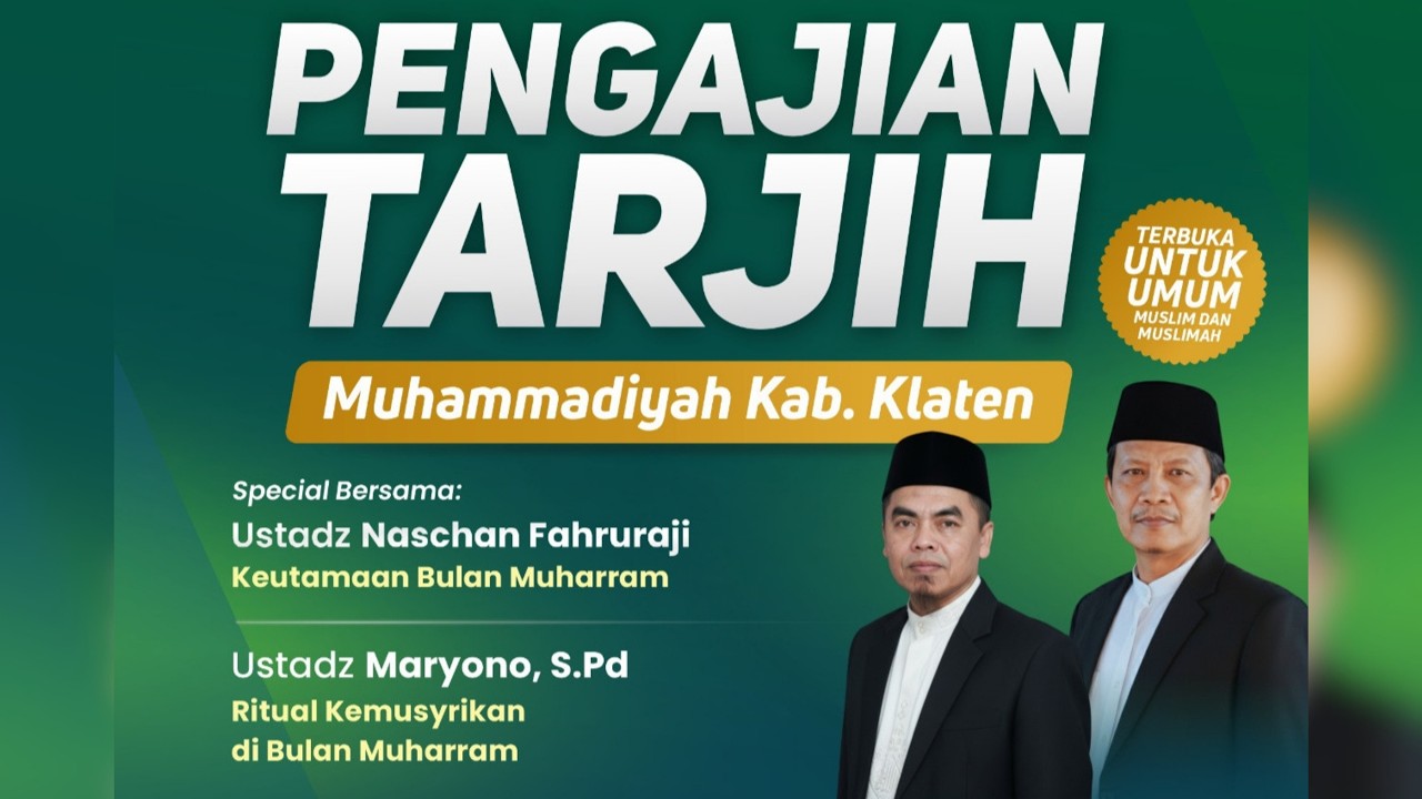 [LIVE] PENGAJIAN TARJIH MUHAMMADIYAH KLATEN | MANISRENGGO