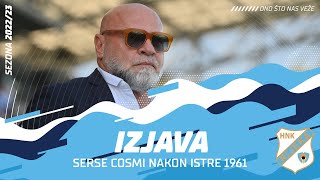 Serse Cosmi nakon Istre 1961 - 15. kolo (2022./2023.)