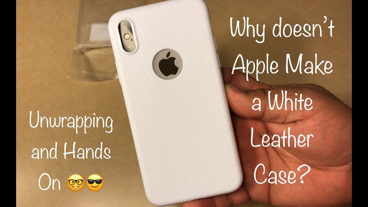 iPhone X White Leather Case Look (TPU) Unwrapped & Hands On YouTube