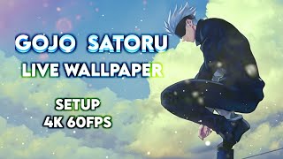 Jujutsu Kaisen Gojo Satoru Live Wallpaper Setup 4K 60Fps Gojo Live Wallpaper For Android
