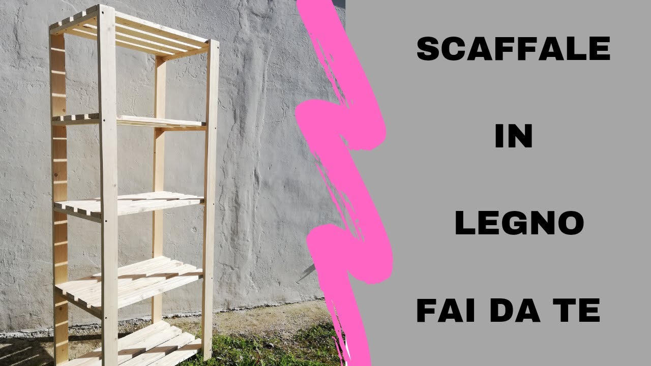 Scaffale in legno fai da te  Come realizzare uno scaffale fai da