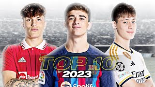 Top 10 Football Wonderkids 2023 (U20) | HD
