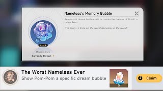 Honkai Star Rail 2.0 Nameless's Memory Bubble Hidden Achievement