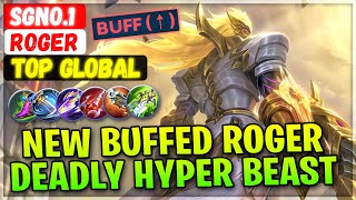New Buffed Roger, Deadly Hyper Beast [ Top Global Roger ] SgNo.1 - Mobile Legends Emblem And Build