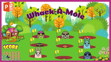 FREE PPT Game Whack-A-Mole | Đập Chuột - Trò Chơi Powerpoint -