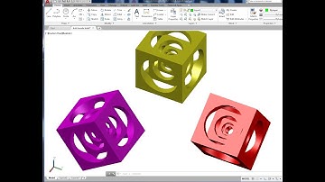 AutoCAD tutorial-Cube in a cube Step by step video showing how to make this 3D -By ArtCam zone