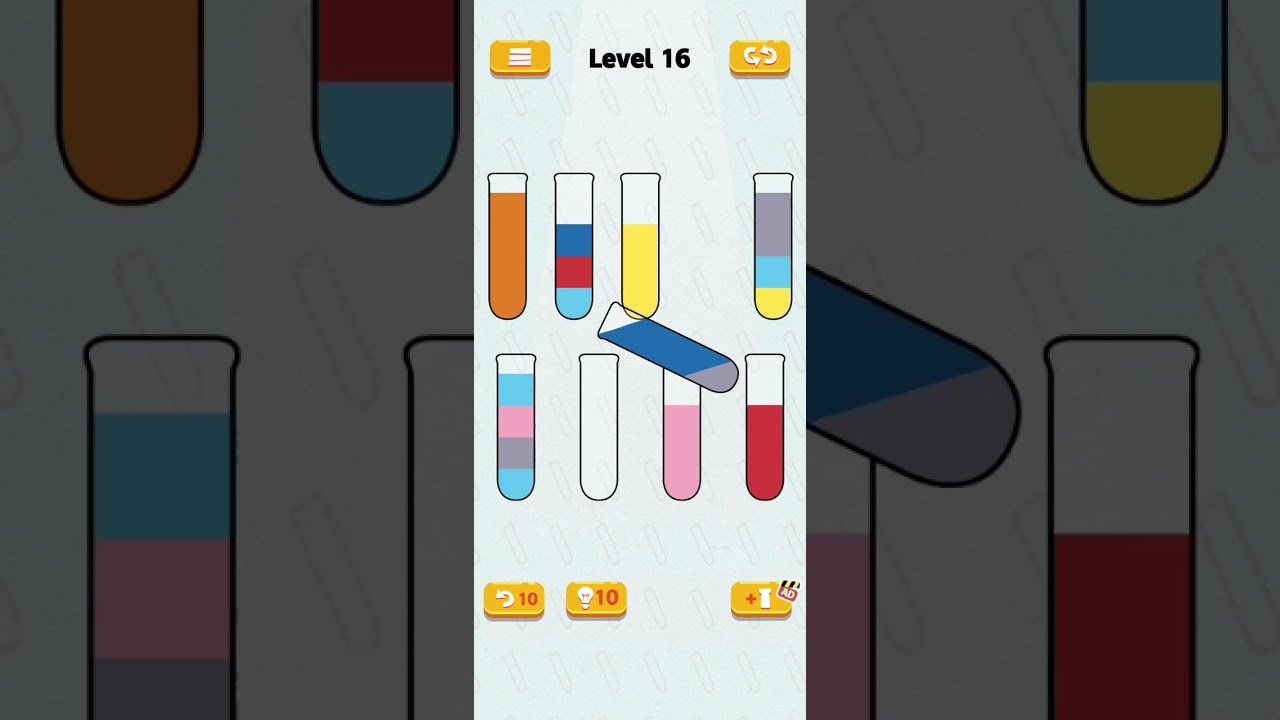 SortPuz 3D Level 16 Walkthrough Solution iOS/Android