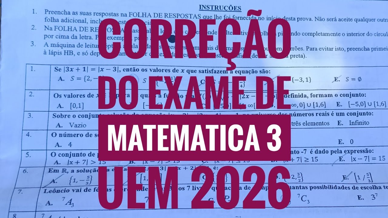 EXAME DE MATEMÁTICA 3 UEM 2026