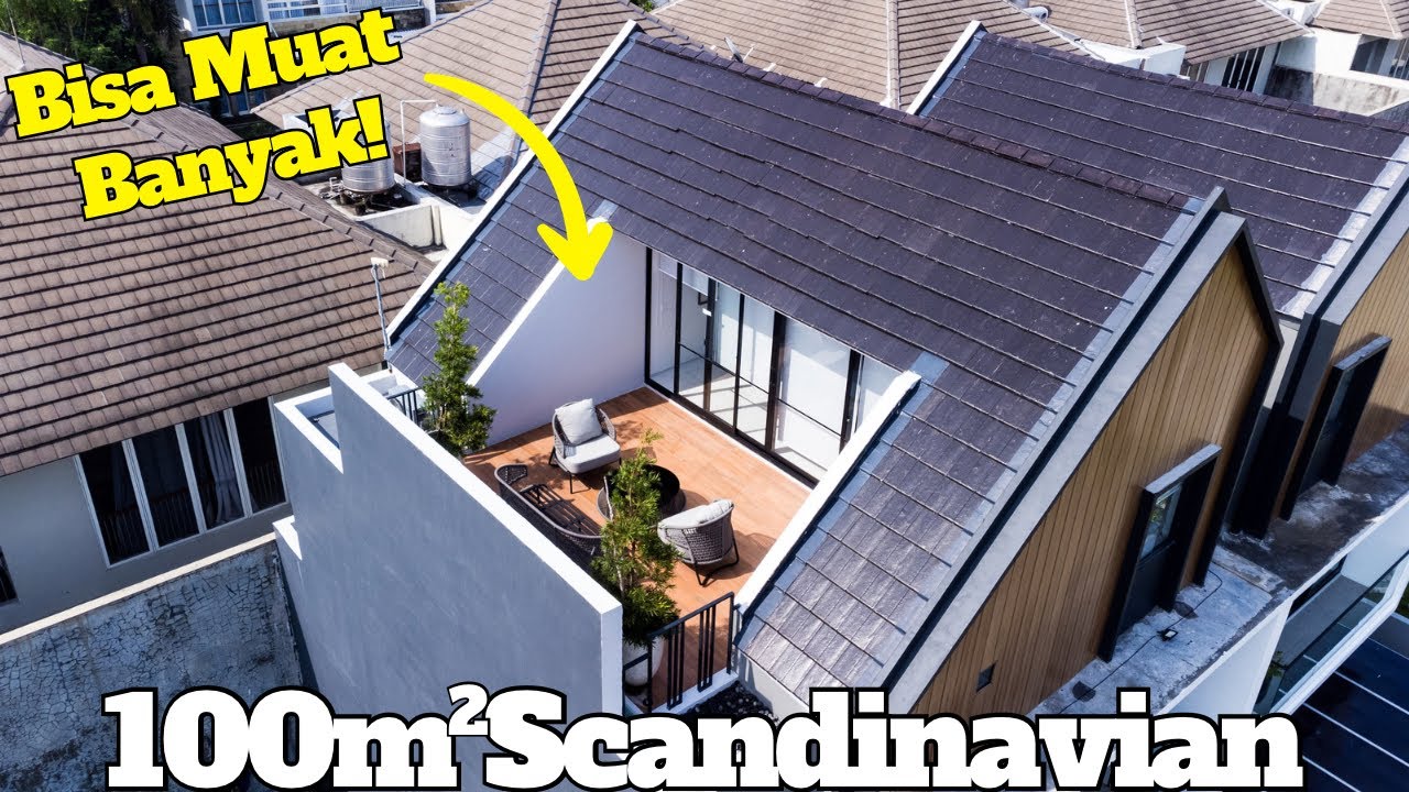 Невероятно! Может ли в доме в стиле минимализма быть мансарда и просторная крыша? Citraland Tanza...