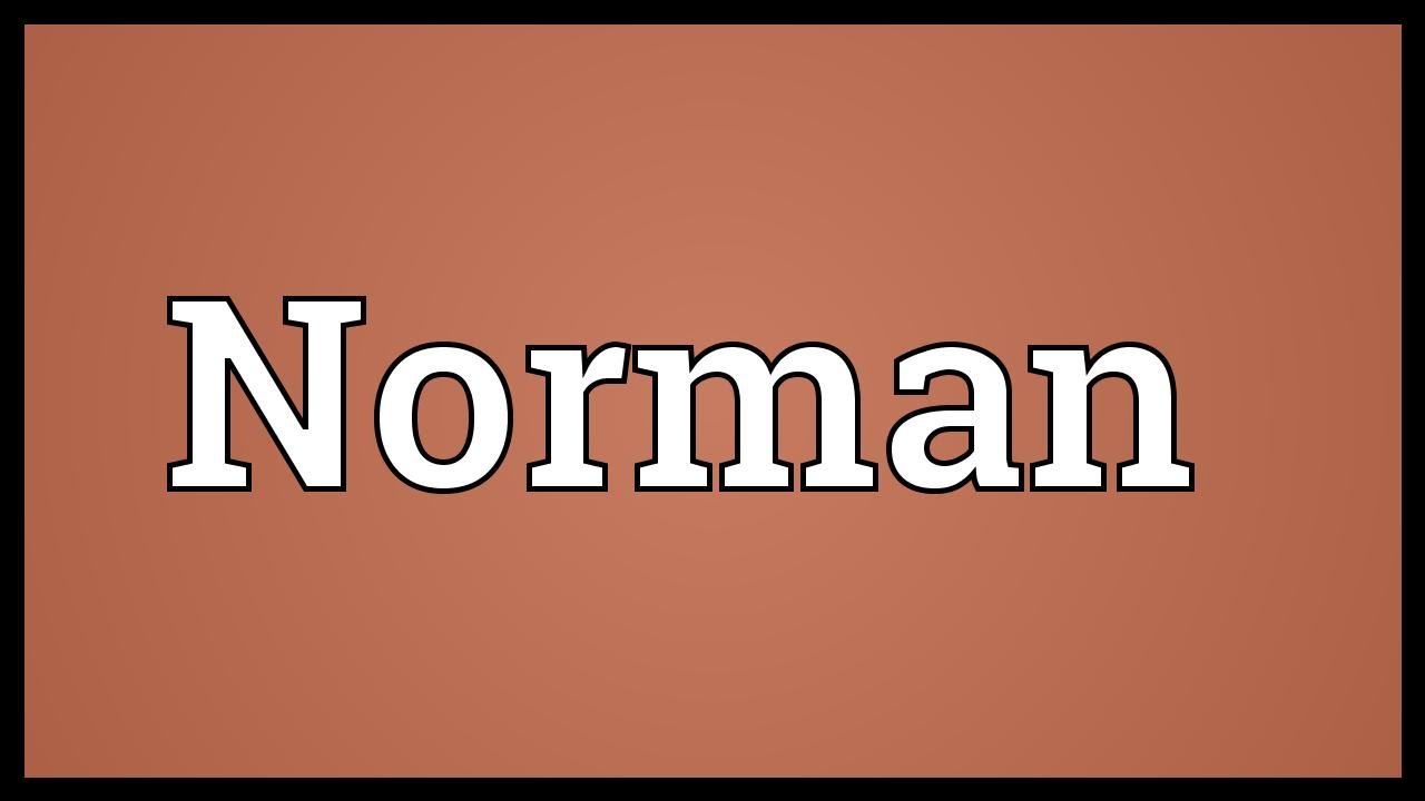 Norman Meaning YouTube