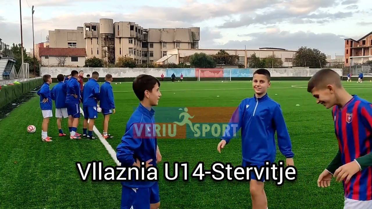 Ekipi i Akademisë Vllaznia U14-stërvitje në stadiumin “Reshit Rusi” të Shkodrës