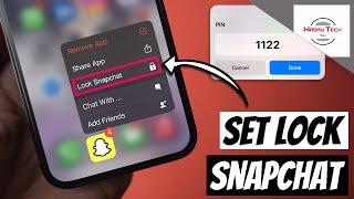 How to Lock Snapchat App on iPhone | Set Pin Lock on Snapchat on iPhone | Set Password on Snapchat