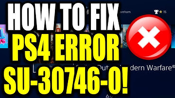 How To Fix PS4 Error SU-30746-0 "System software update has failed." PS4 Error Code Easy Fix!